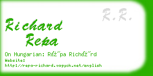 richard repa business card